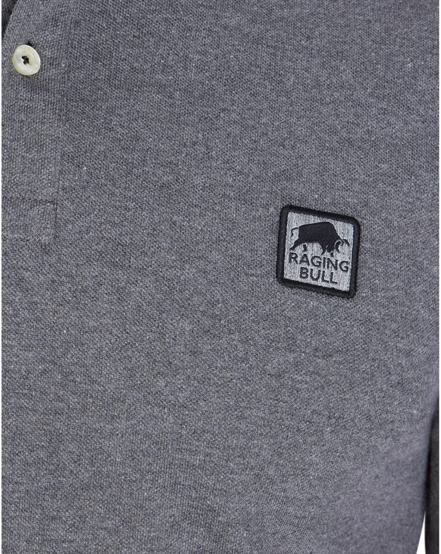 Raging Bull Long Sleeve Classic Patch Pique Polo