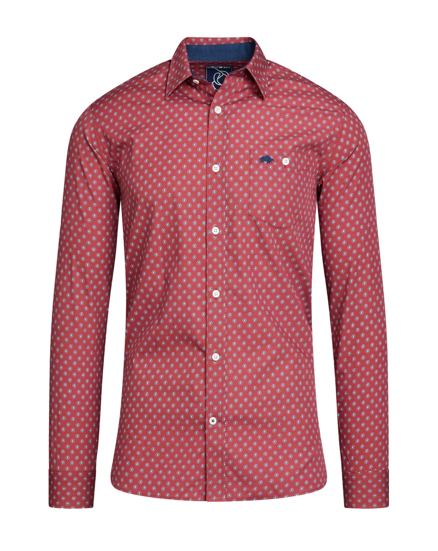 Raging Bull Long Sleeve Daisy Print Shirt