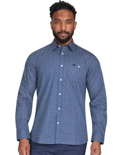 Raging Bull Long Sleeve Geo Pattern Shirt