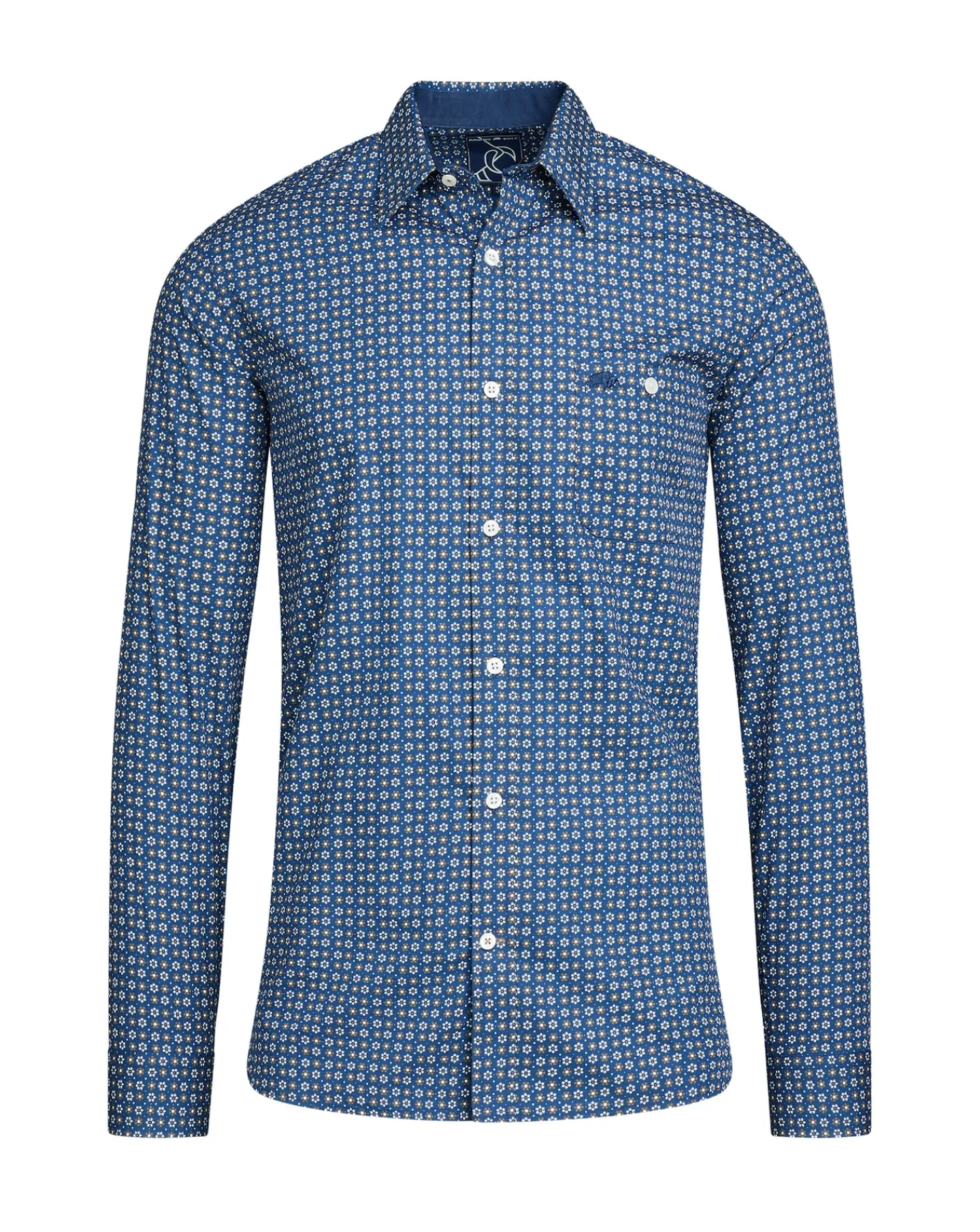 Raging Bull Long Sleeve Geo Pattern Shirt