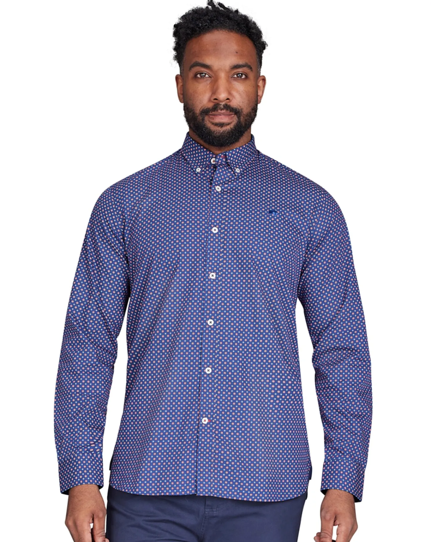 Raging Bull Long Sleeve Geo Print Shirt