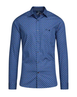 Raging Bull Long Sleeve Leaf Print Shirt