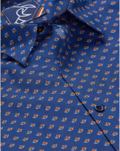 Raging Bull Long Sleeve Leaf Print Shirt