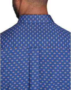 Raging Bull Long Sleeve Leaf Print Shirt
