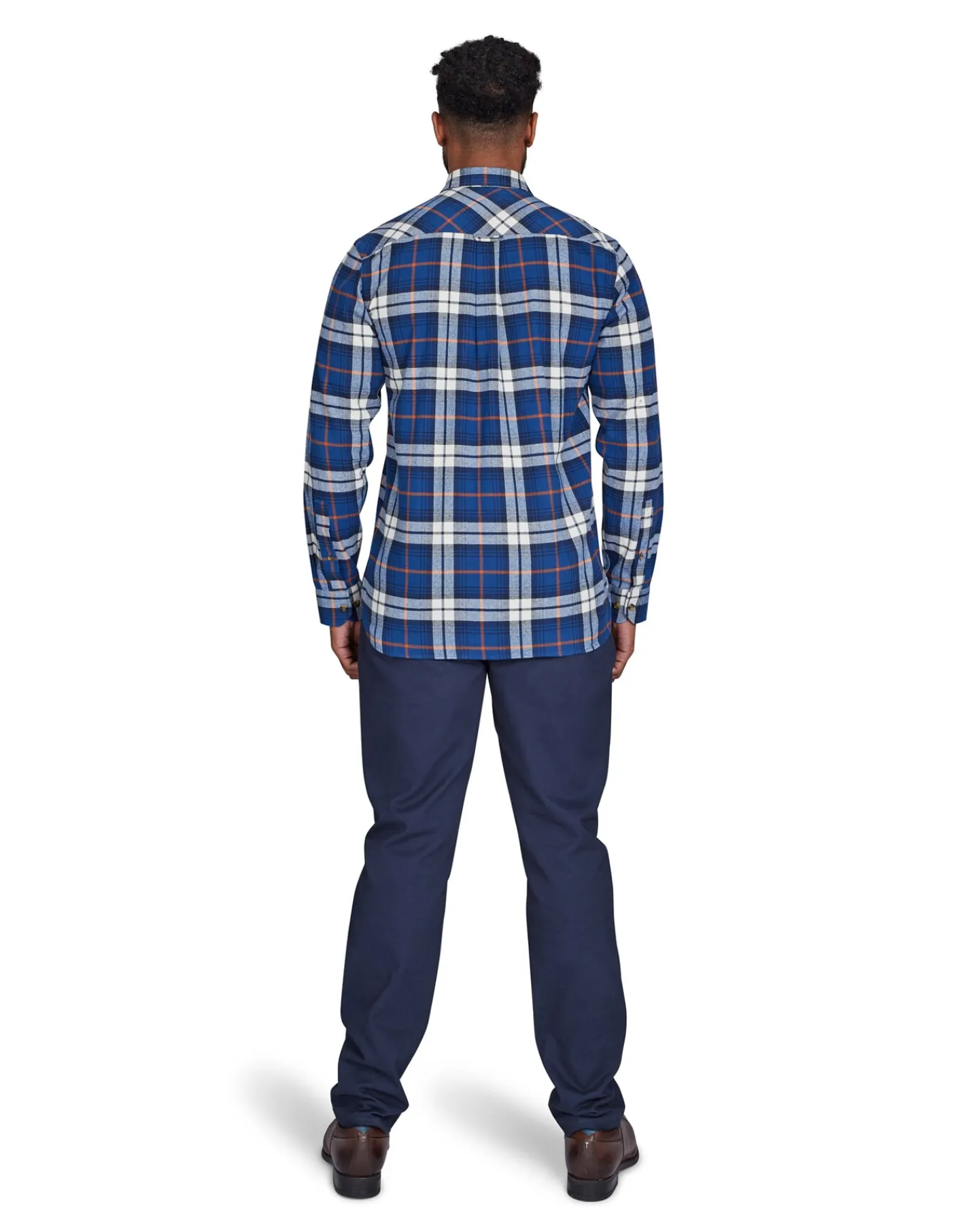 Raging Bull Long Sleeve Large Plaid Brushed Cotton Shirt