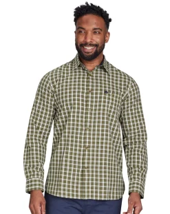 Raging Bull Long Sleeve Micro Check Brushed Cotton Shirt