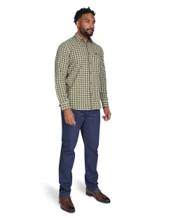 Raging Bull Long Sleeve Micro Check Brushed Cotton Shirt