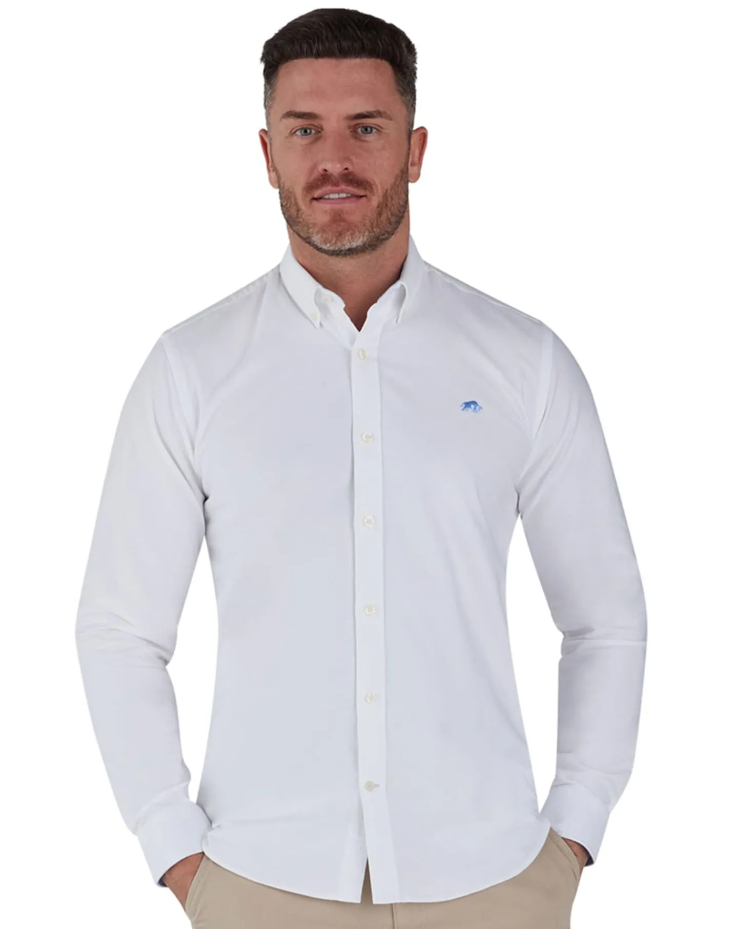 Raging Bull Long Sleeve Oxford Shirt