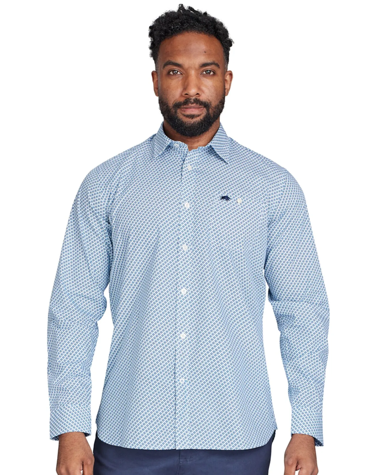 Raging Bull Long Sleeve Triangle Geometric Shirt