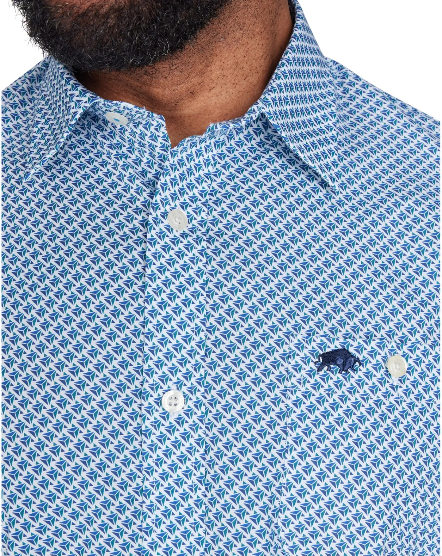 Raging Bull Long Sleeve Triangle Geometric Shirt