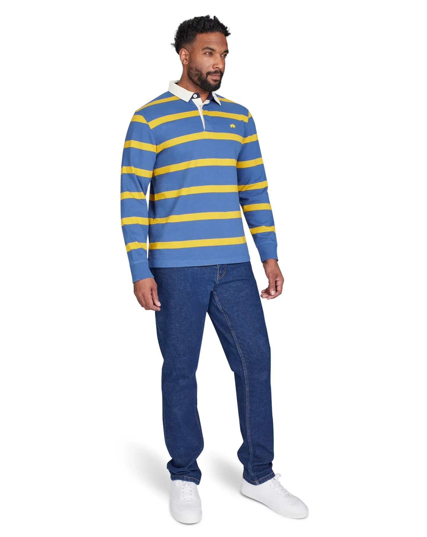 Raging Bull Long Sleeve Thin Stripe Rugby