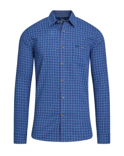 Raging Bull Long Sleeve Window Pane Brushed Cotton Shirt