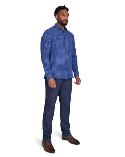 Raging Bull Long Sleeve Window Pane Brushed Cotton Shirt