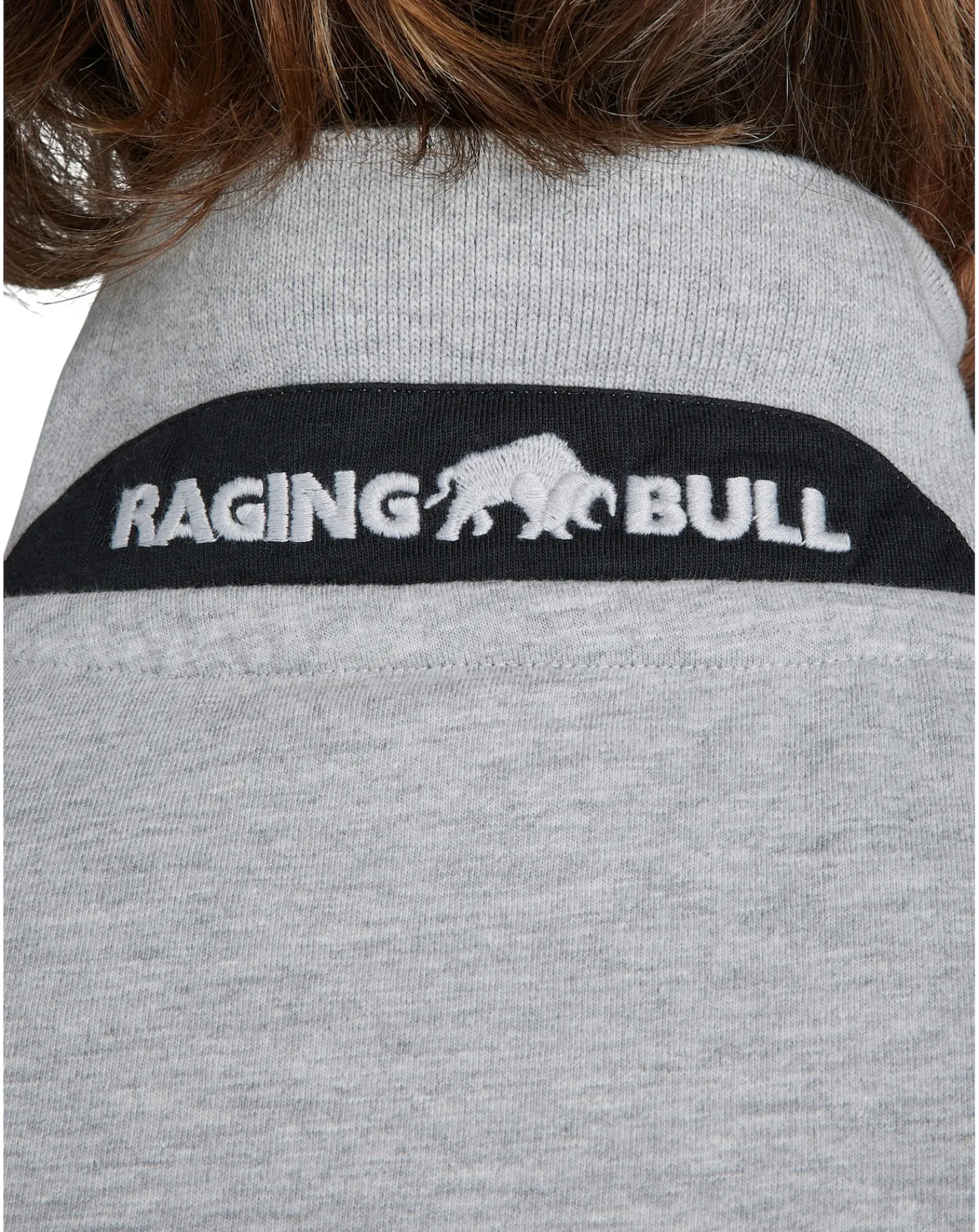 Raging Bull Patch Jersey Polo Grey Marl