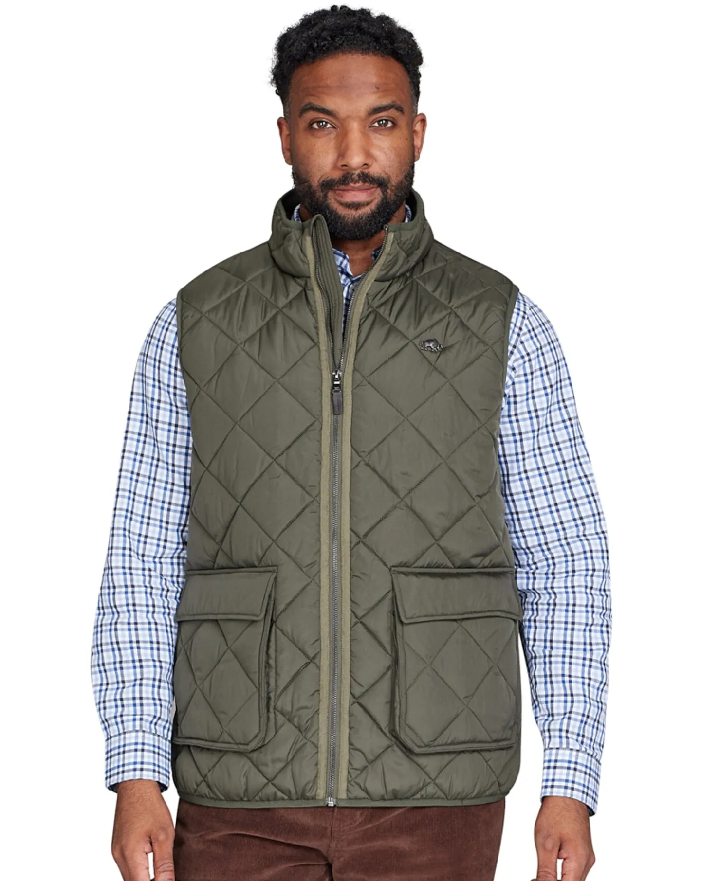 Raging Bull Patch Pocket Quilted Gilet