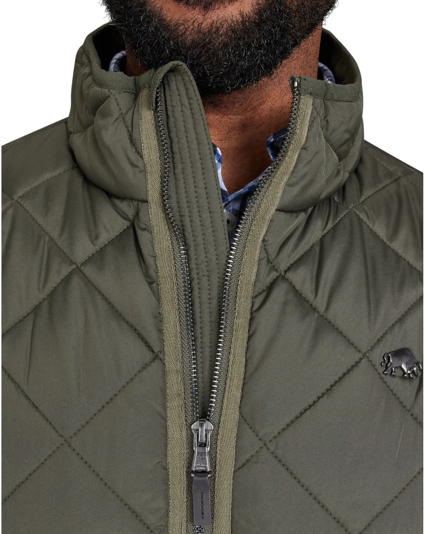 Raging Bull Patch Pocket Quilted Gilet