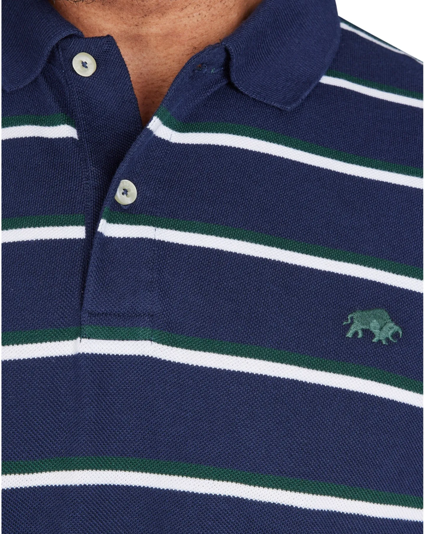 Raging Bull Triple Stripe Pique Polo