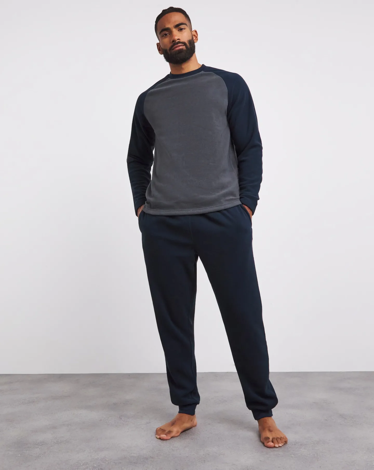 Jacamo Raglan Micro Fleece PJ Set
