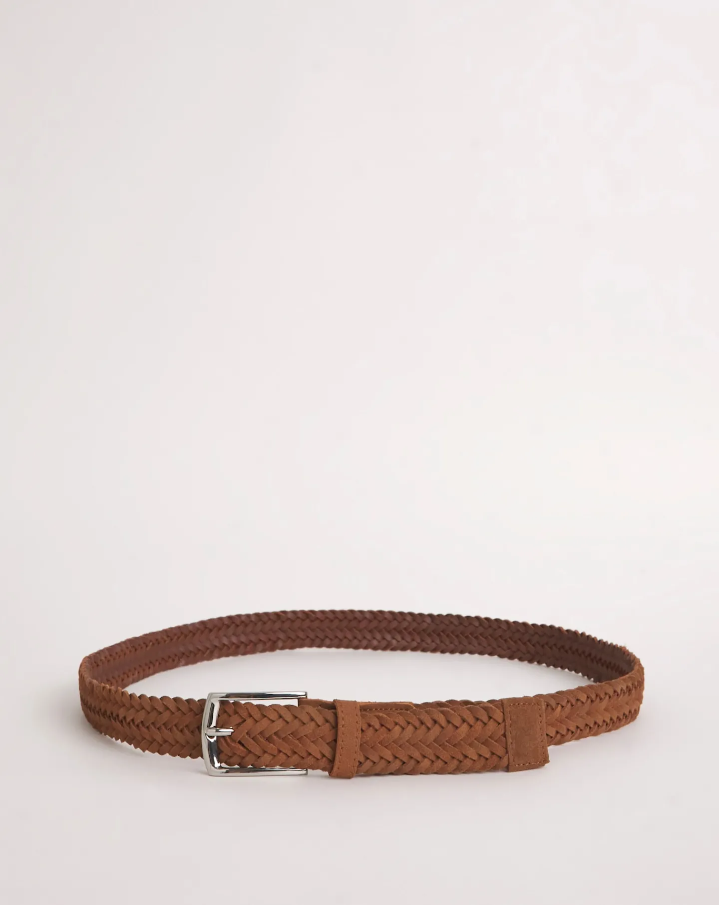 Jacamo Real Suede Leather Plaited Belt
