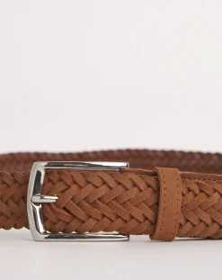 Jacamo Real Suede Leather Plaited Belt