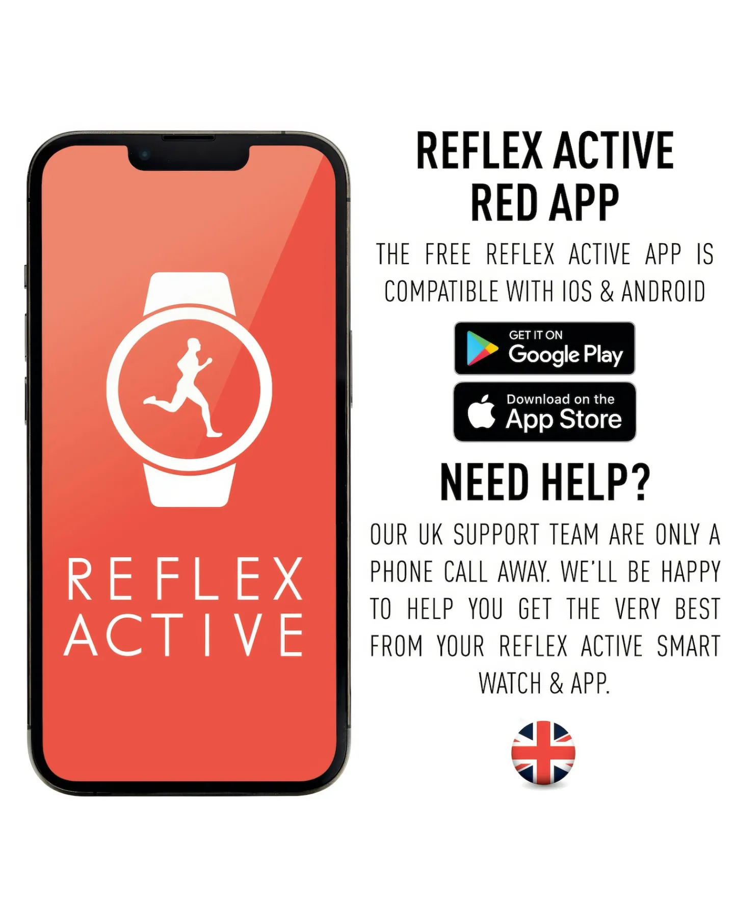 Reflex Active Series 13 Full Touch Screen Smart Watch -