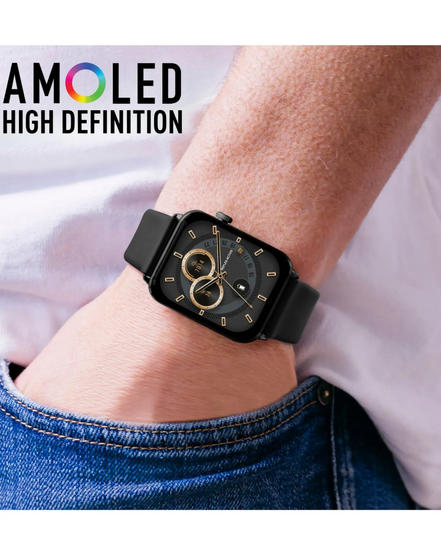 Reflex Active Series 30 Smart Calling Amoled Watch