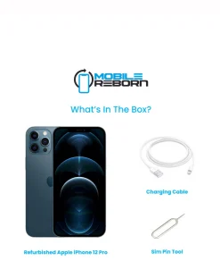 Mobile Reborn Refurbished Apple iPhone 12 Pro 128GB - Pacific (Pristine Condition)