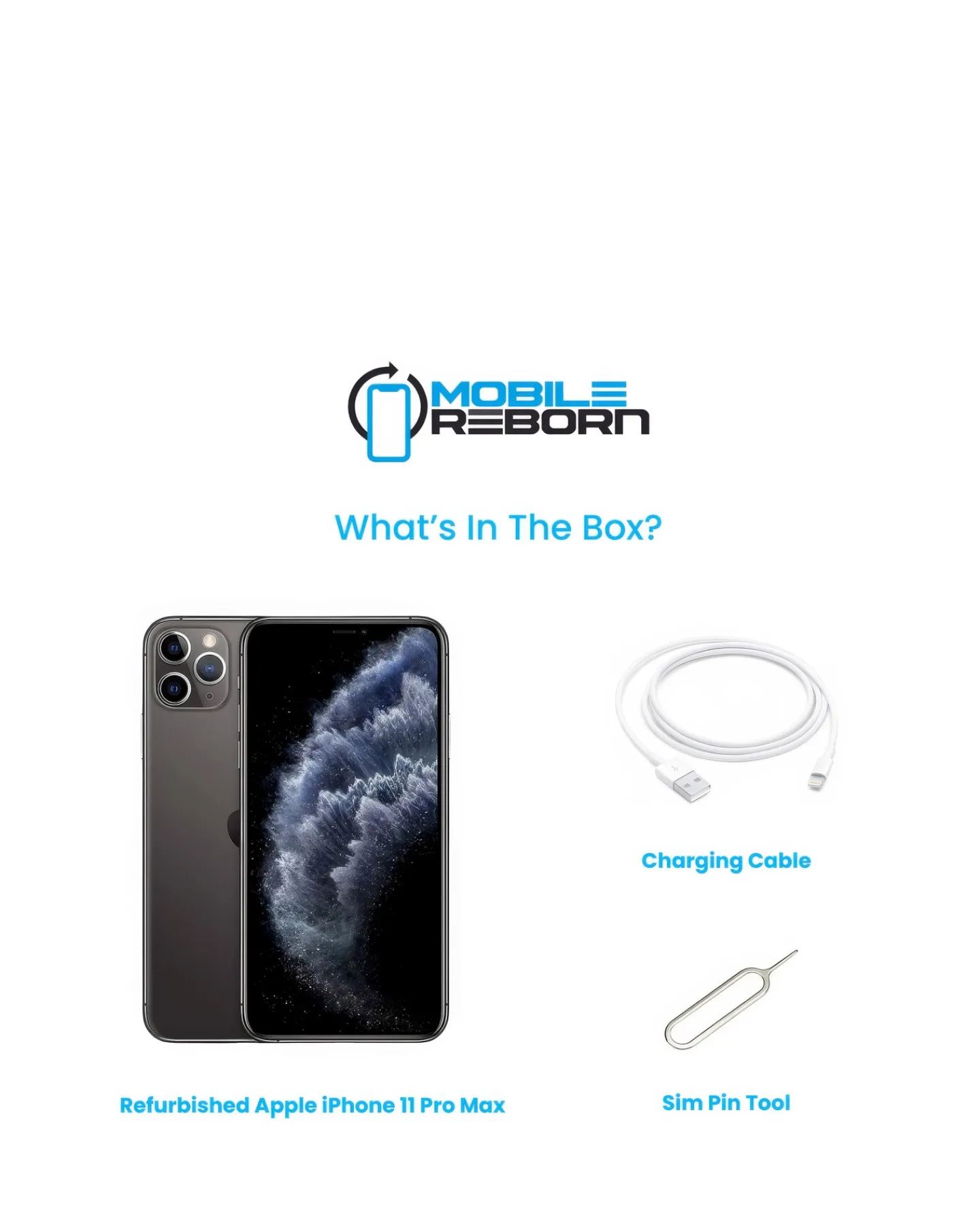 Mobile Reborn Refurbished Apple iPhone 11 Pro Max 64GB - Space (Pristine Condition)