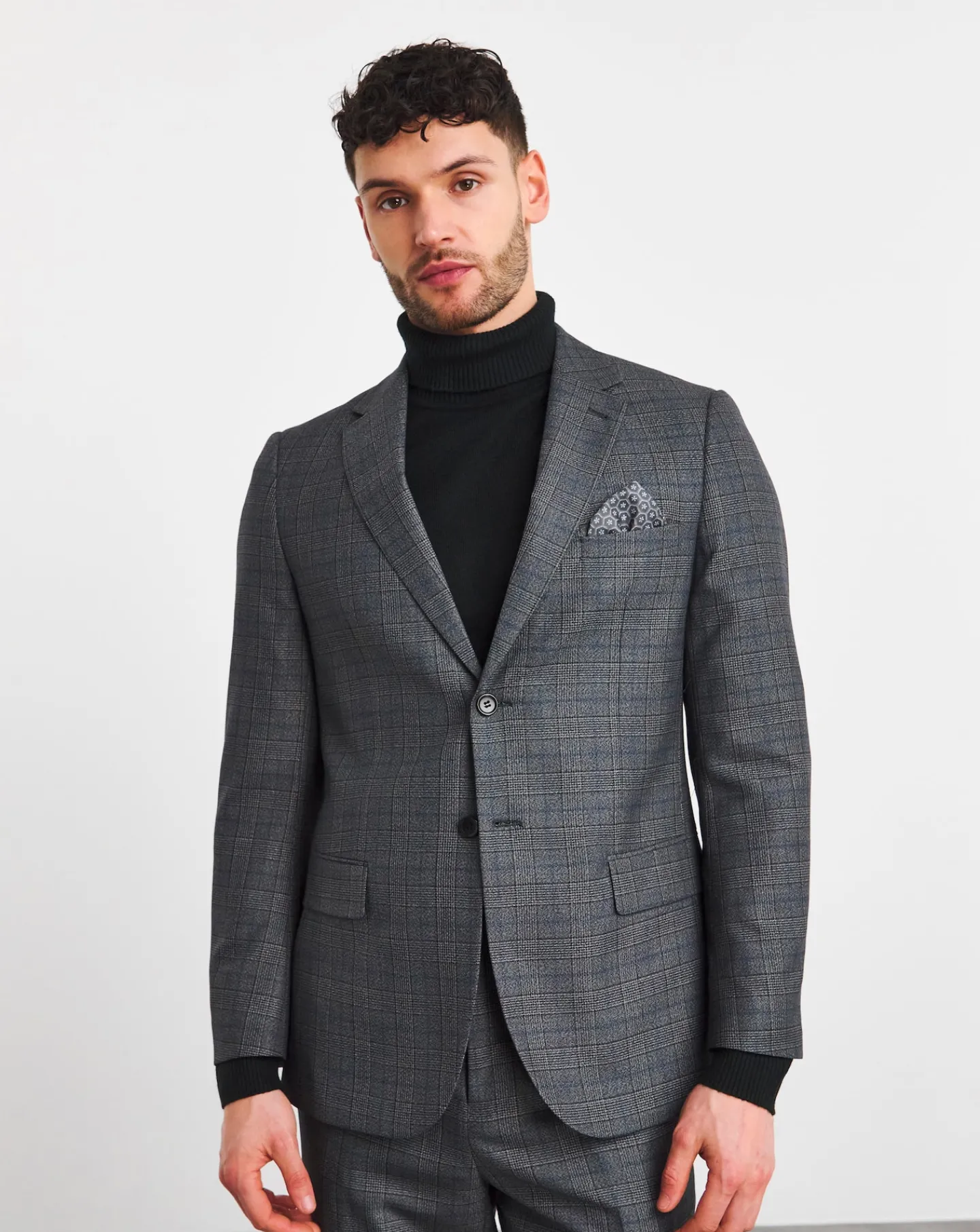 Jacamo Regular Fit Check Suit Jacket