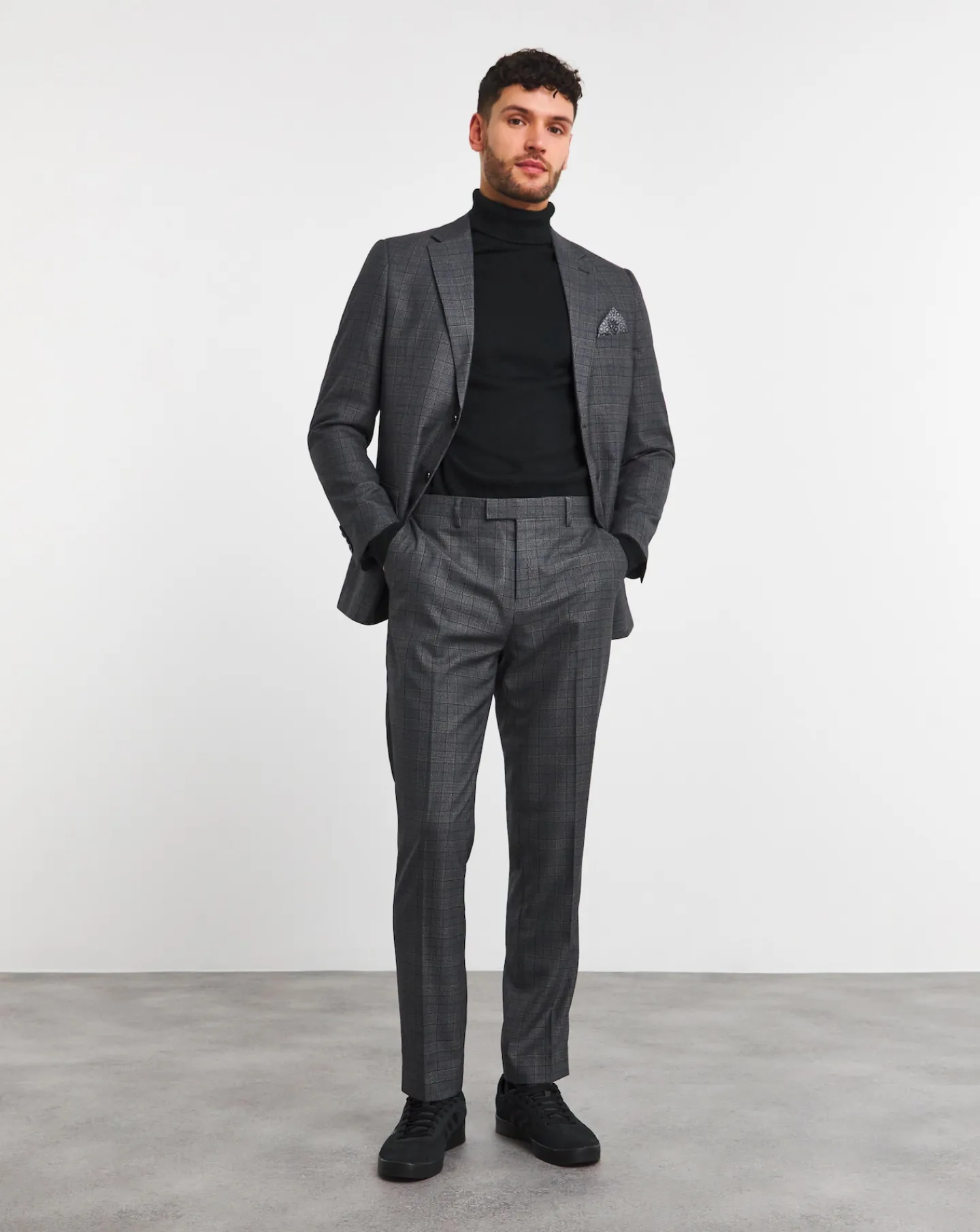 Jacamo Regular Fit Check Suit Jacket