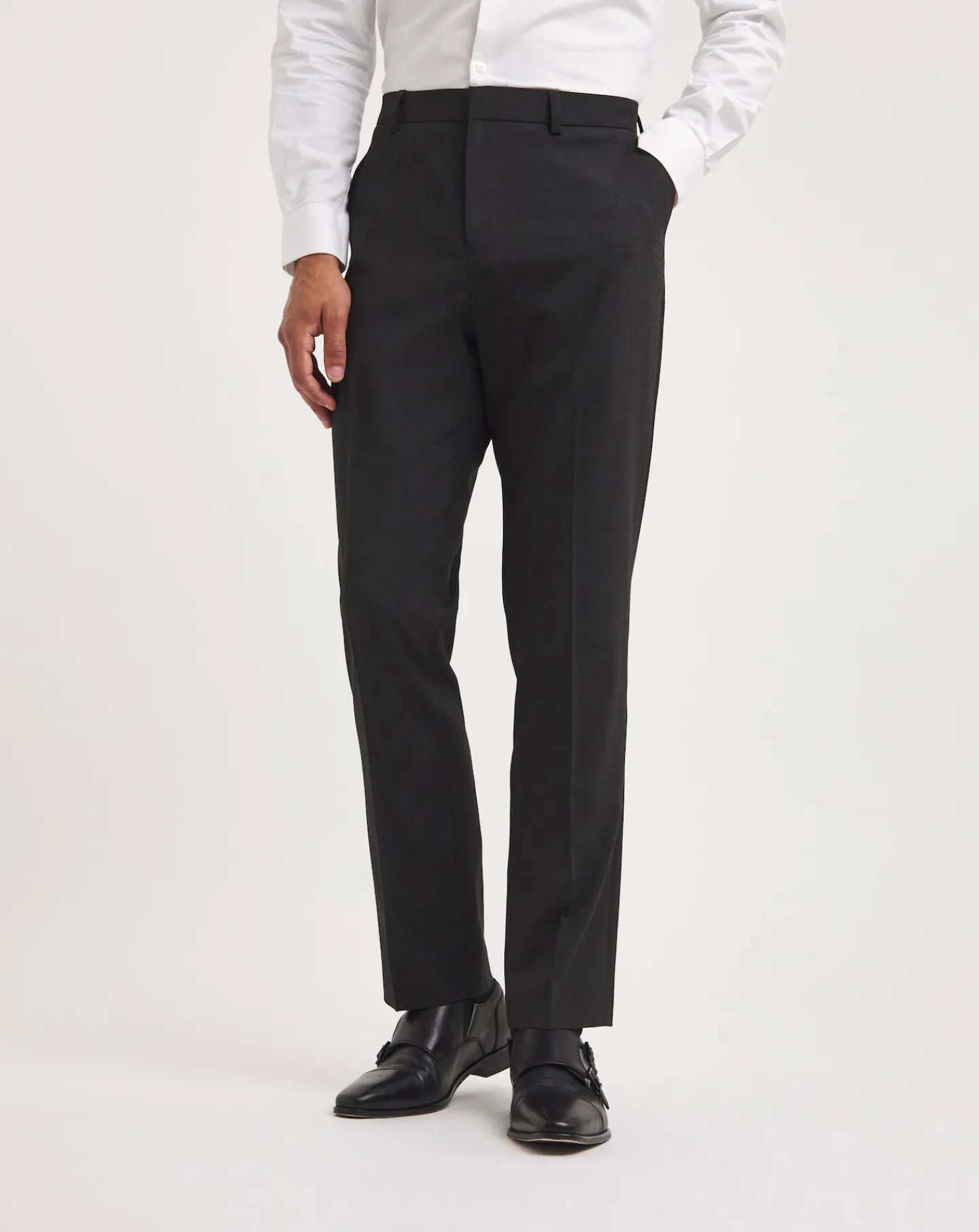 Jacamo Regular Fit Plain Front Stretch Trouser