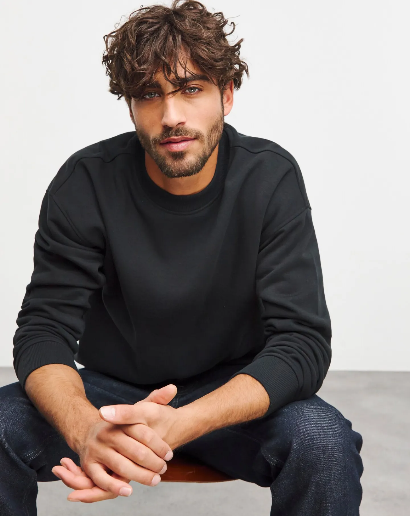 Jacamo Relaxed Crew Neck Sweat Reg
