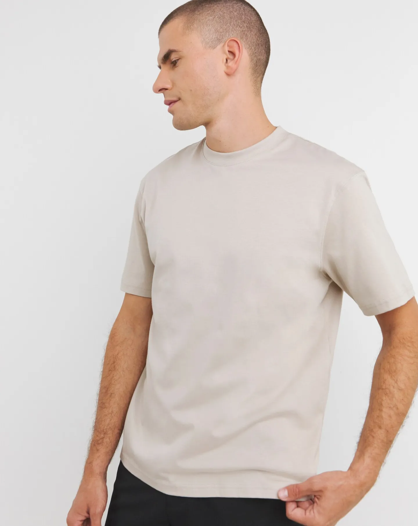 Jacamo Relaxed Fit Supima Crew Neck T-Shirt