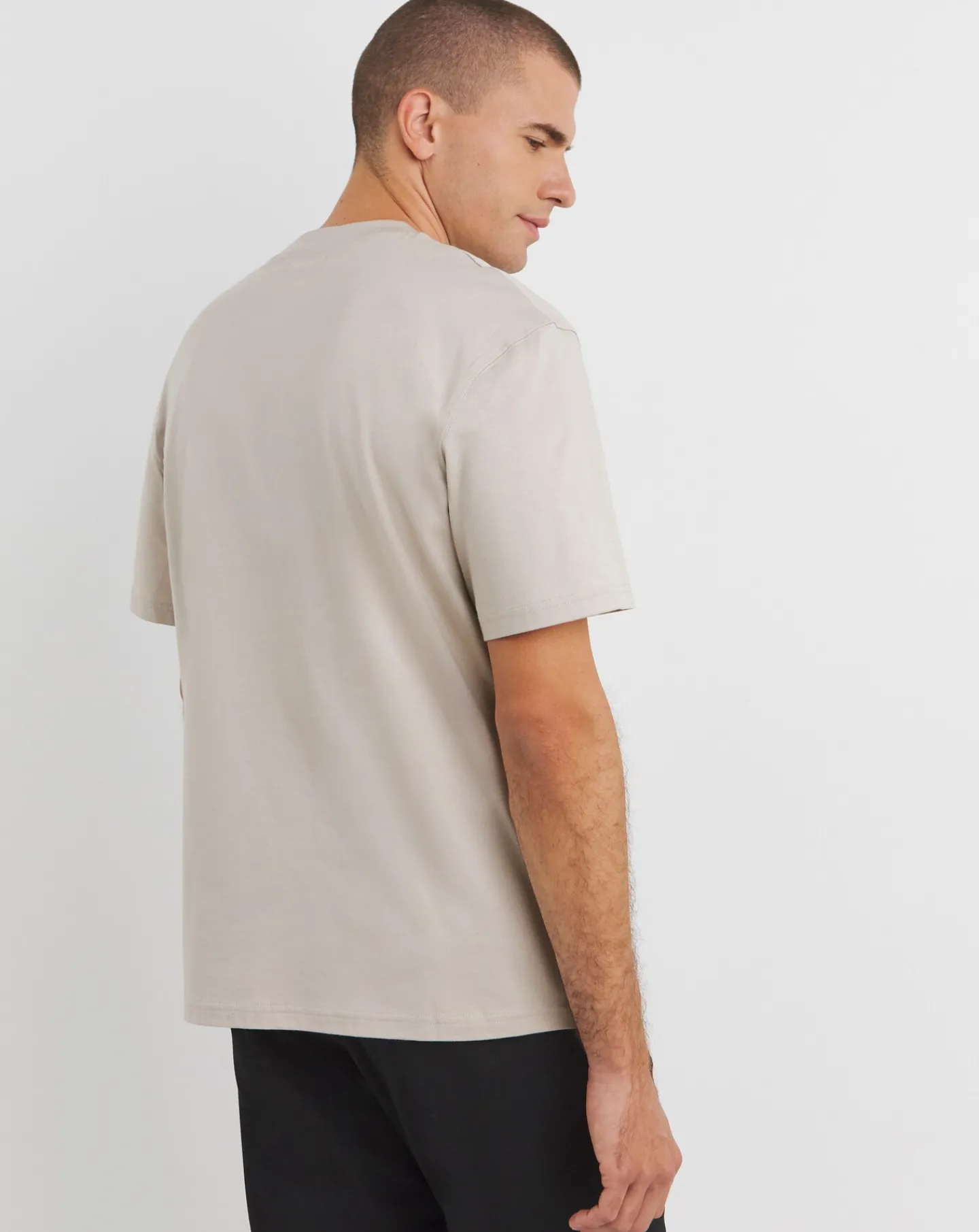 Jacamo Relaxed Fit Supima Crew Neck T-Shirt