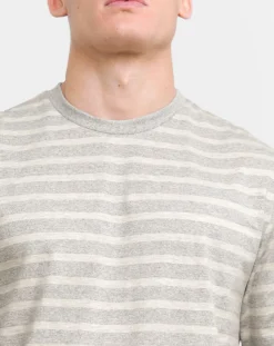 Jacamo Relaxed Fit Textured Stripe T-Shirt