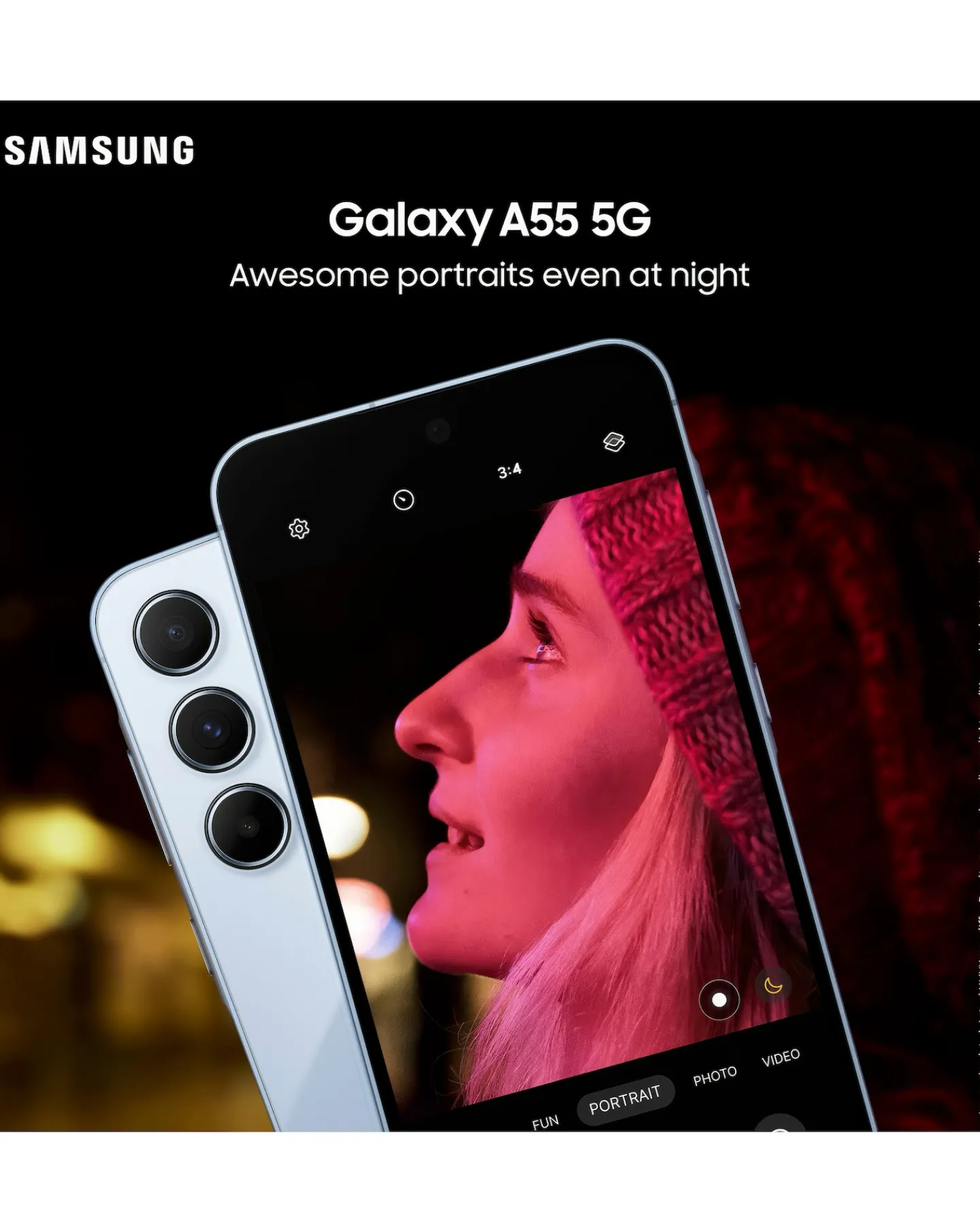 SAMSUNG Galaxy A55 5G 128GB - Awesome Ice + FREE GIFT