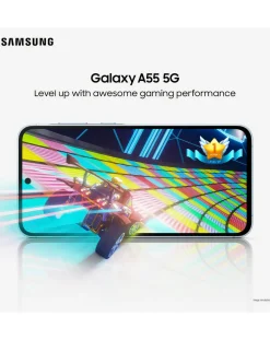 SAMSUNG Galaxy A55 5G 128GB - Awesome Ice + FREE GIFT