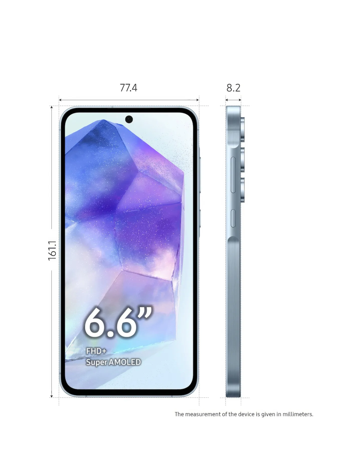 SAMSUNG Galaxy A55 5G 128GB - Awesome Ice + FREE GIFT