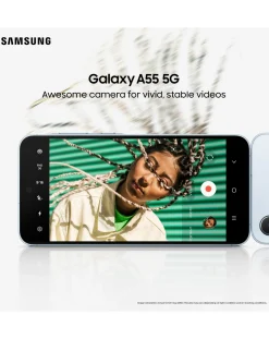 SAMSUNG Galaxy A55 5G 128GB - Awesome Ice + FREE GIFT