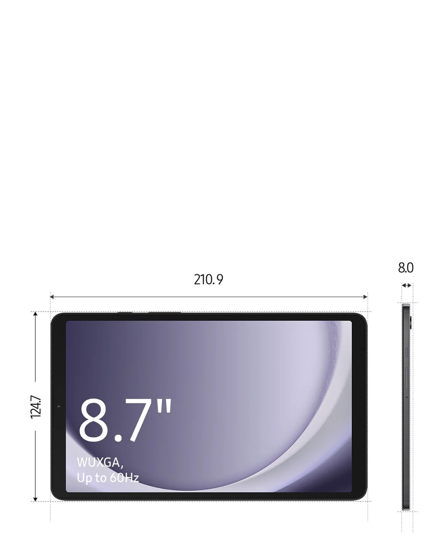 SAMSUNG Galaxy Tab A9 8.7in 64GB WiFi Tablet with Kids Case - Grey/Blue