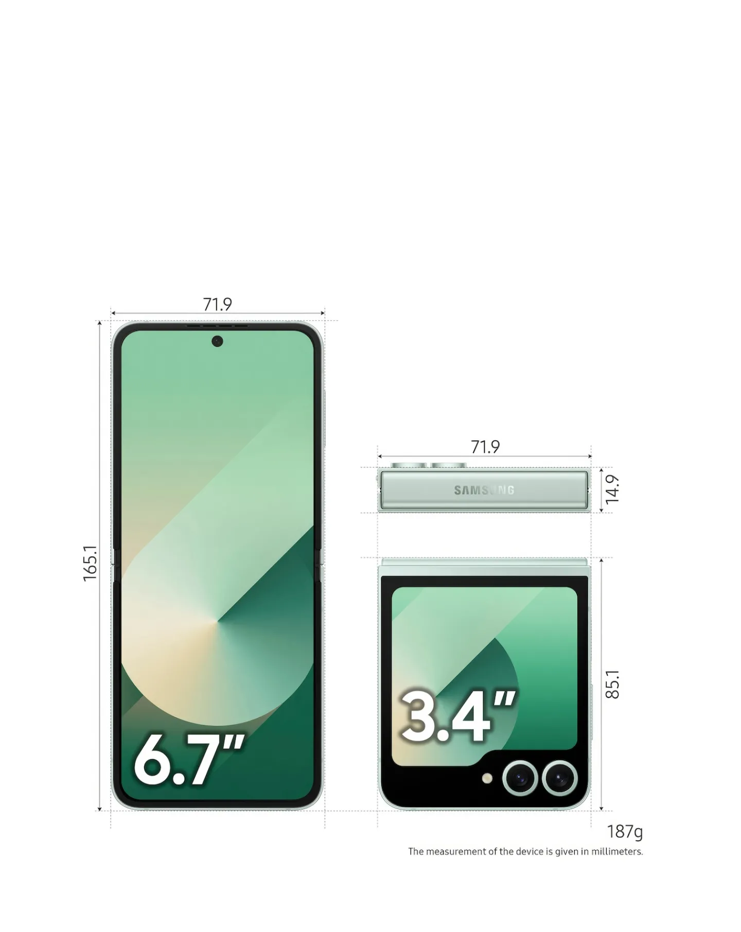 SAMSUNG Galaxy Z Flip6 256GB 5G - - Galaxy AI + FREE GIFT