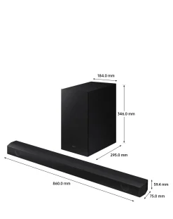 SAMSUNG HW-B530/XU 2.1ch 360W Soundbar with Wireless Subwoofer