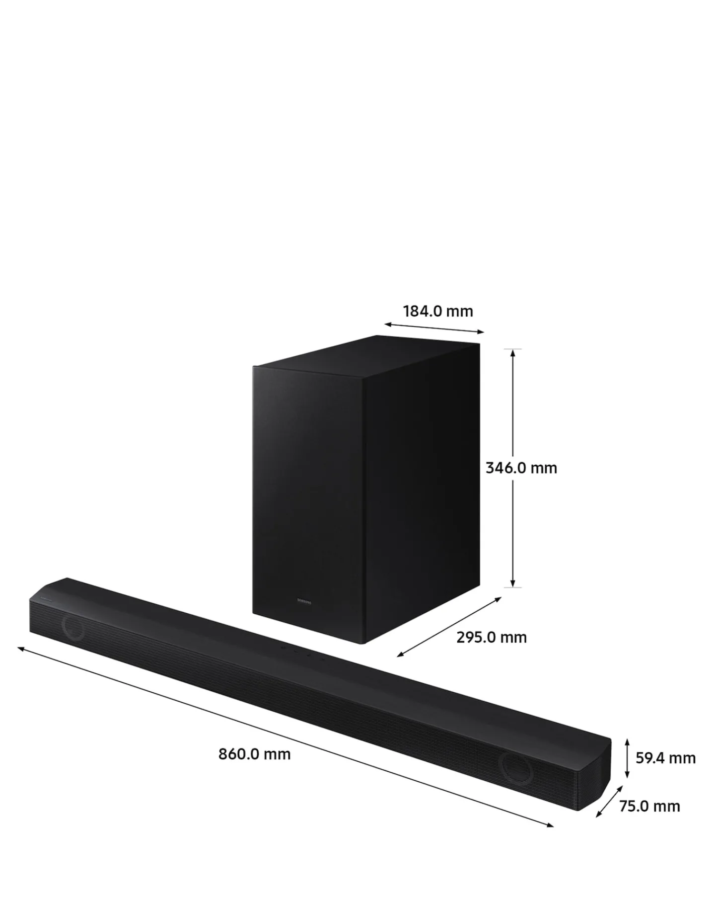 SAMSUNG HW-B530/XU 2.1ch 360W Soundbar with Wireless Subwoofer