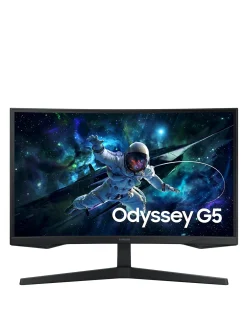 SAMSUNG 27in Odyssey G5 QHD 165Hz 1ms VA LCD Curved Gaming Monitor -