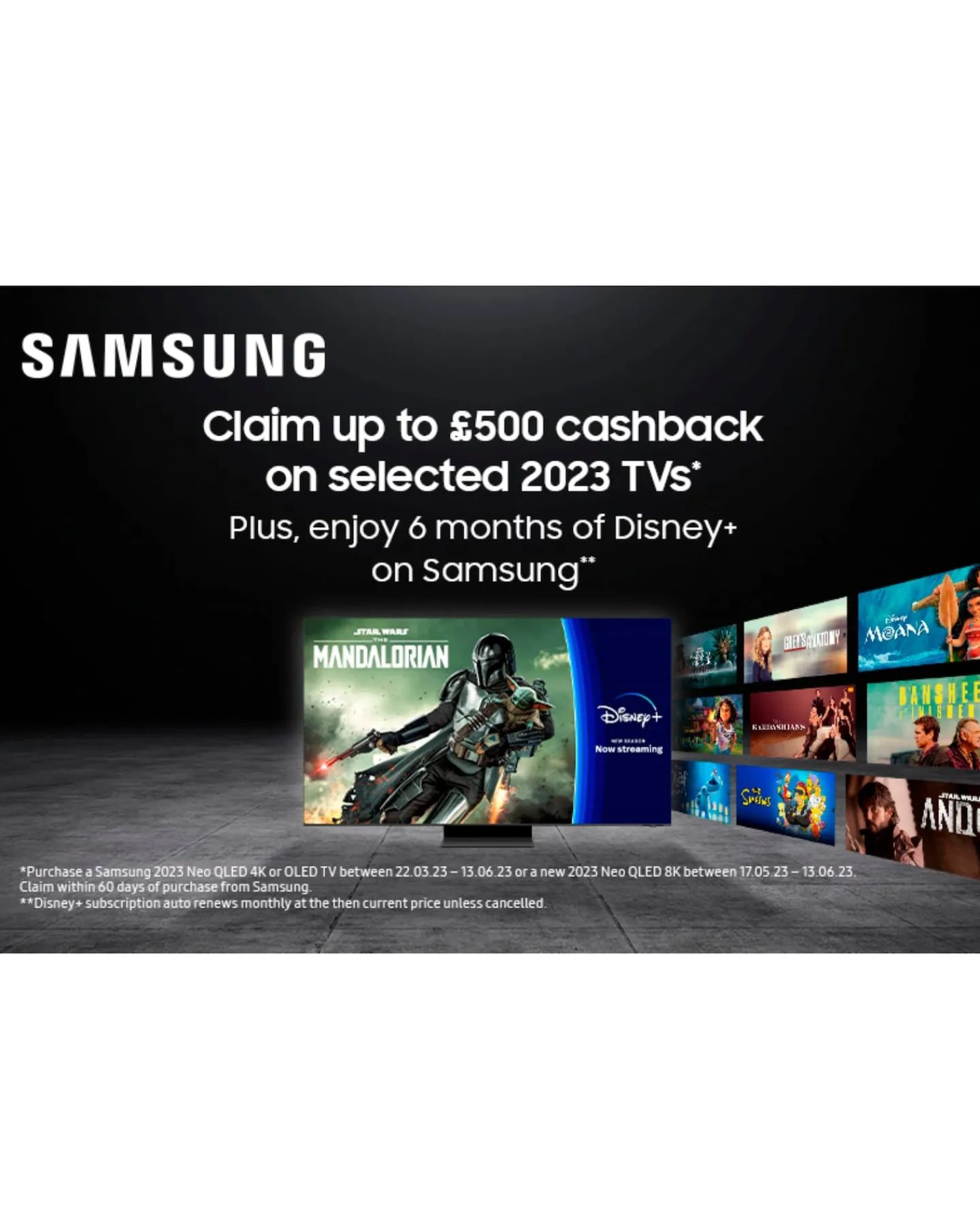 SAMSUNG QE43LS03BGUXXU 43in The Frame QLED 4K HDR Smart TV