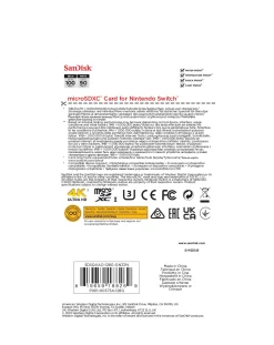 SanDisk 100MB/s microSDXC card for Nintendo Switch - 128GB
