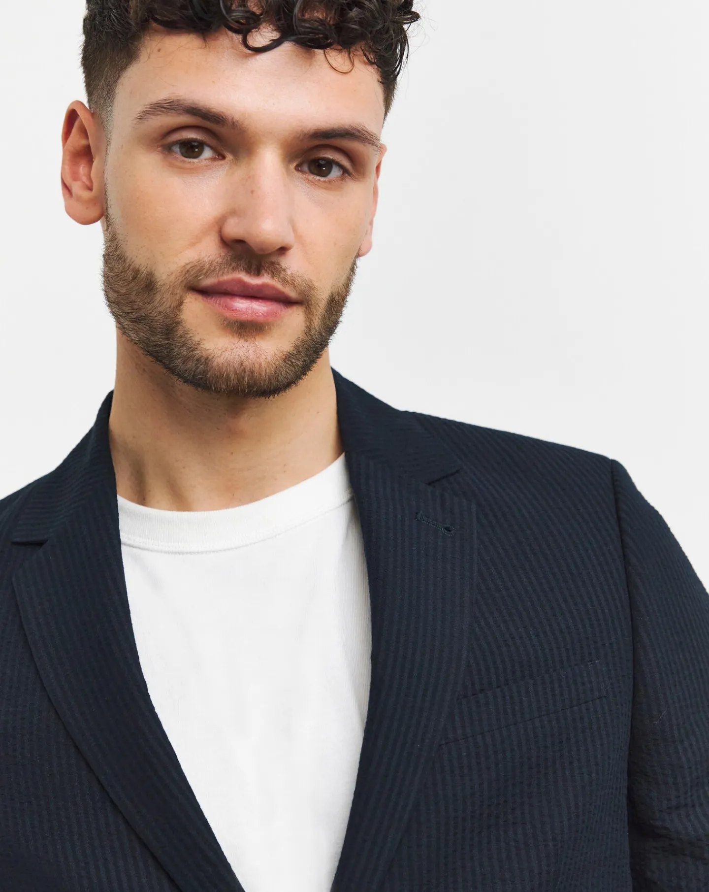 Jacamo Seersucker Cotton Suit Jacket