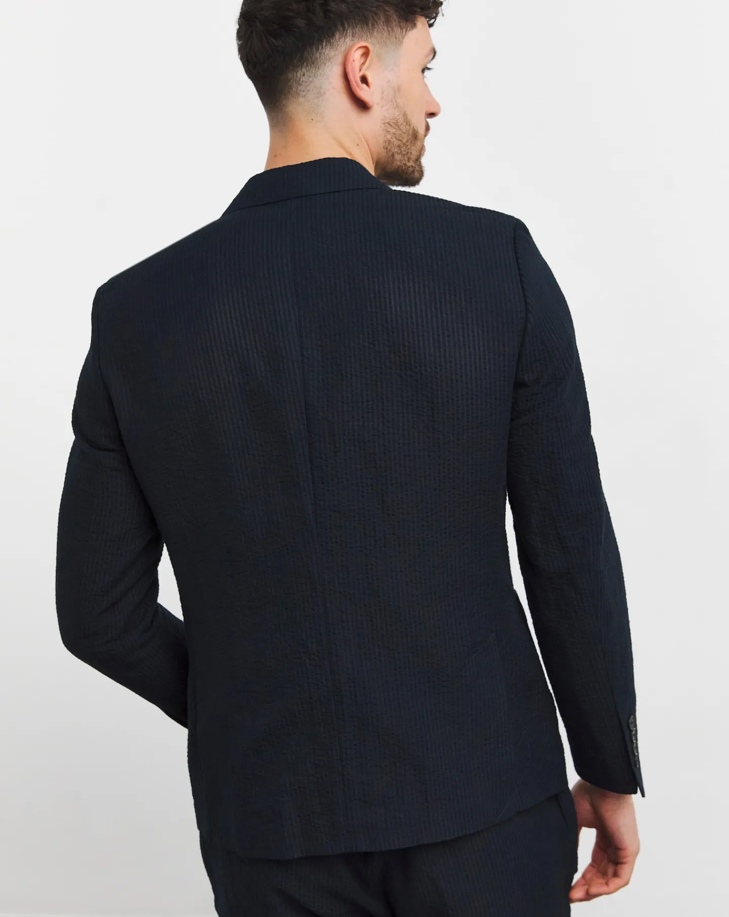 Jacamo Seersucker Cotton Suit Jacket