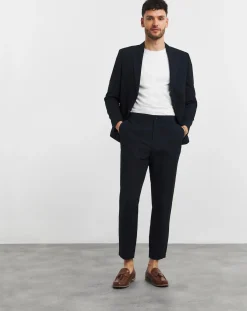 Jacamo Seersucker Cotton Suit Trouser