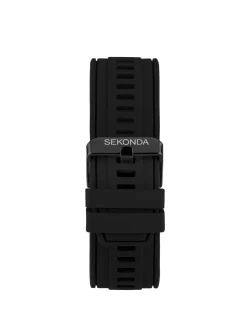 SEKONDA Active Plus 45mm Black Rubber Dual Strap Smart Watch